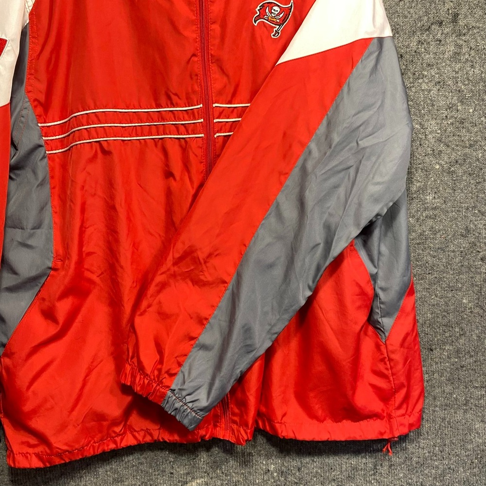 Vintage Reebok NFL Tampa Bay Buccaneers Colorblock SI Windbreaker Mens XL - Picture 6 of 10